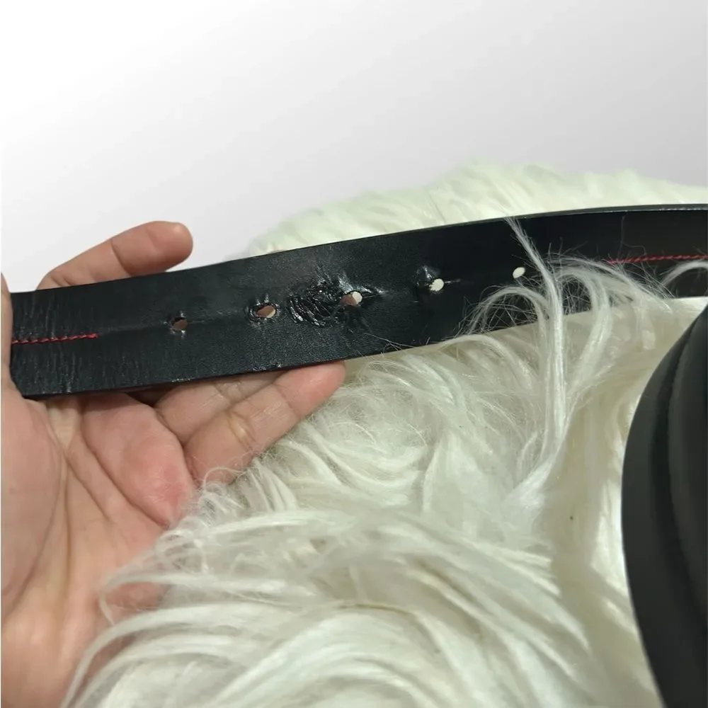 TUMI Black Leather Men's Belt